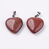 Synthetic Goldstone Pendants G-G956-B15-FF-2