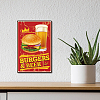 Vintage Metal Tin Sign AJEW-WH0157-034-6