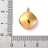 316 Stainless Steel Faceted Glass Pendants STAS-K258-47G-04-3