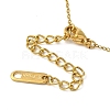 304 Stainless Steel & Plastic Pearl Link Chain Necklaces for Women NJEW-K383-04C-G-3