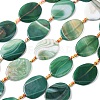 Natural Banded Agate Beads Strands G-P605-L02-01-2