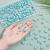 210Pcs 7 Styles Synthetic Turquoise Beads G-NB0005-44-3