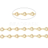 Heart Handmade Brass Glass Link Chains CHC-M024-04G-03-2