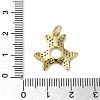 Brass Micro Pave Clear Cubic Zirconia Pendants KK-U005-01O-G-3