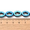 Electroplated Synthetic Non-magnetic Hematite Beads Strands G-L613-Z01-03A-4