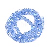 Electroplate Transparent Glass Beads Strands EGLA-Q139-01A-A22-2