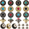 24 Sets 12 Style Alloy Buttons FIND-CP0001-87-1