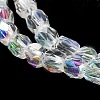 Electroplate Glass Beads Strand EGLA-J041-4mm-AB01-2