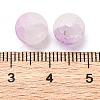 Frosted Baking Paint Crackle Glass Beads with Glitter Powder DGLA-T004-8mm-01E-3