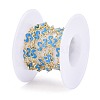 Handmade Alloy Enamel S Shape Link Chains ENAM-F138-05F-RS-4