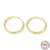 925 Sterling Silver Huggie Hoop Earrings EJEW-K258-02B-G-1