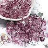 Spray Painted Glass Seed Beads SEED-A034-01H-1