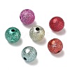 Spray Painted Acrylic Beads ACRP-Q018-8mm-M-2