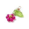 12Pcs Seed Beads Beaded Charms PALLOY-MZ00281-4