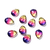Three-colour Transparent Glass Rhinestone Cabochons EGLA-L022B-08-1