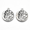 Tibetan Style Alloy Pendants X-TIBE-S323-018AS-RS-1