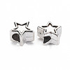 Tibetan Style Alloy European Beads Settings for Enamel TIBEB-N007-029-3