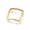 Brass Open Back Bezel Link Rings KK-B152-08C-G-2