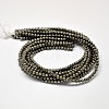 Natural Pyrite Round Beads Strands G-F197-10-8mm-4