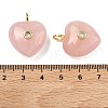 Natural Rose Quartz Pendants G-B180-03G-09-3
