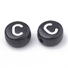 Opaque Acrylic Beads X-SACR-N002-02C-1