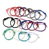 Adjustable Nylon Round Milan Cord Slider Bracelet Making FB-H001-01G-1