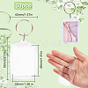 50Pcs Acrylic Photo Frame Keychain ZXFQ-SP0001-01-2