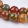 Natural Agate Round Beads Strand G-L084-10mm-M-3