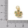 Brass Micro Pave Cubic Zirconia Pendants KK-L268-031G-4