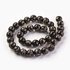 Handmade Gold Sand Lampwork Beads Strands LAMP-P051-L04-12mm-1