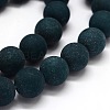 Frosted Natural Malaysia Jade Round Beads Strands X-G-E310-10mm-08-1