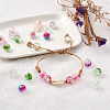 Transparent Spray Painted Crackle Glass Beads Strands GLAA-TA0003-09-13