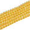 Natural Mashan Jade Round Beads Strands G-D263-4mm-XS07-1