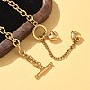 304 Stainless Steel Toggle Heart Y Necklaces for Women NJEW-M101-04G-3