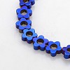 Electroplate Non-magnetic Synthetic Hematite Beads Strands G-J217C-03-1