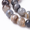 Natural Striped Agate/Banded Agate Beads Strands G-G582-10mm-57-3