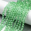 Transparent Glass Beads Strands EGLA-A039-T4mm-D24-4