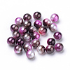 Rainbow Acrylic Imitation Pearl Beads LS-OACR-R065-4mm-A12-1