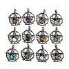 Natural & Synthetic Mixed Gemstone Pendants G-P547-05AS-1