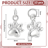 10Pcs Brass Pendants KK-BC0015-70P-2