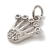 Brass Micro Pave Cubic Zirconia Pendants KK-C072-39P-2