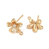 SHEGRACE Brass Micro Pave Cubic Zirconia Earring Stud Earring Findings XGRQ6M743-909G-2