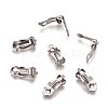 Tarnish Resistant 304 Stainless Steel Clip-On Earrings Findings X-STAS-Q185-01-4
