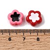 Baking Paint Opaque Acrylic Enamel Beads OACR-H060-02-3