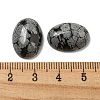 Natural Snowflake Obsidian Cabochons G-C115-01A-35-3