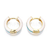 Brass Huggie Hoop Earrings EJEW-S209-07C-3