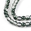 Baking Paint Transparent Glass Beads X1-DGLA-N011-4mm-07-3