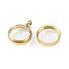 Ion Plating(IP) 304 Stainless Stee Locket Pendants STAS-S132-15G-04-2