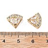 Brass Micro Pave Cubic Zirconia Beads KK-A259-10G-3
