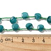 Synthetic Turquoise Dyed Beads Strands X-G-F513-02A-01-4